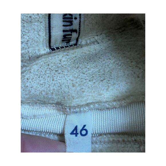 VTG Genuine Tuscan Lambskin Fur Trapper Hat 46 Italy Shearling Aviator Pom Pom - Picture 8 of 11